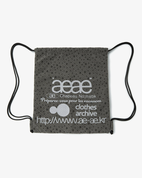 WEB LOGO STELLA GYM SACK - 2 COLORS CHARCOAL