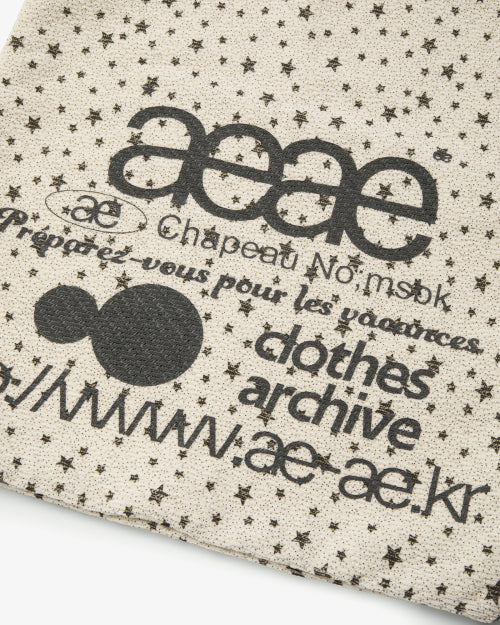 WEB LOGO STELLA GYM SACK - 2 COLORS IVORY