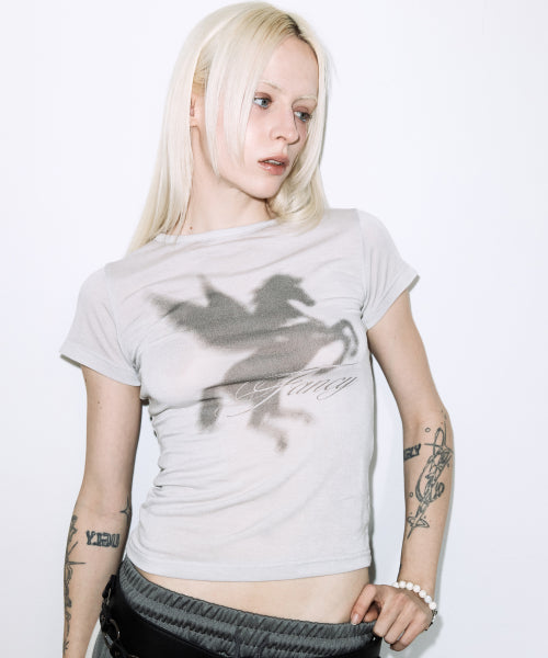 FANCY CLUB SHADOW PEGASUS TEE - 3 COLORS GREY