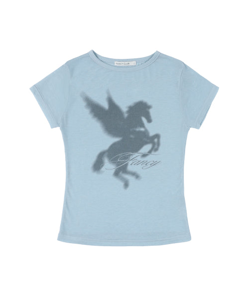 FANCY CLUB SHADOW PEGASUS TEE - 3 COLORS SKY BLUE