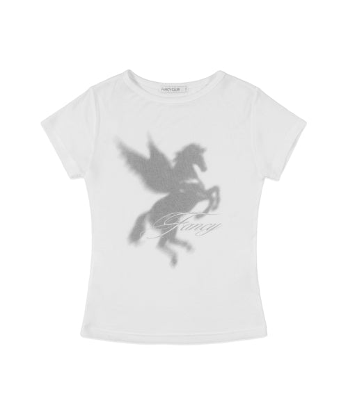 FANCY CLUB SHADOW PEGASUS TEE - 3 COLORS WHITE