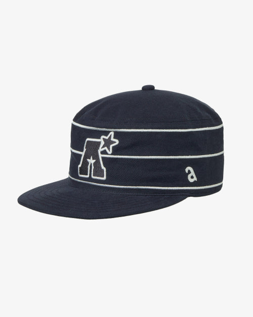 A LOGO PILLBOX CAP - 2 COLORS NAVY