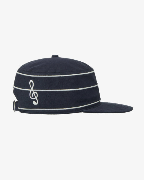 A LOGO PILLBOX CAP - 2 COLORS NAVY
