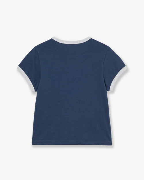 WEB LOGO RINGER TEE - 3 COLORS AS SHOWN