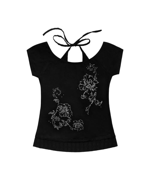 TOP F26QB136 - 3 COLORS BLACK