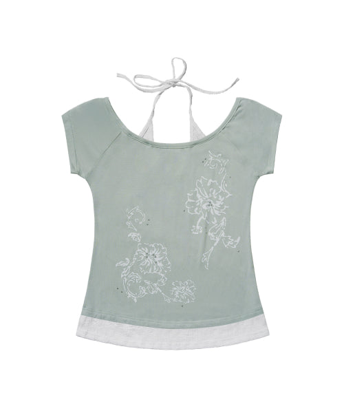 TOP F26QB136 - 3 COLORS MINT