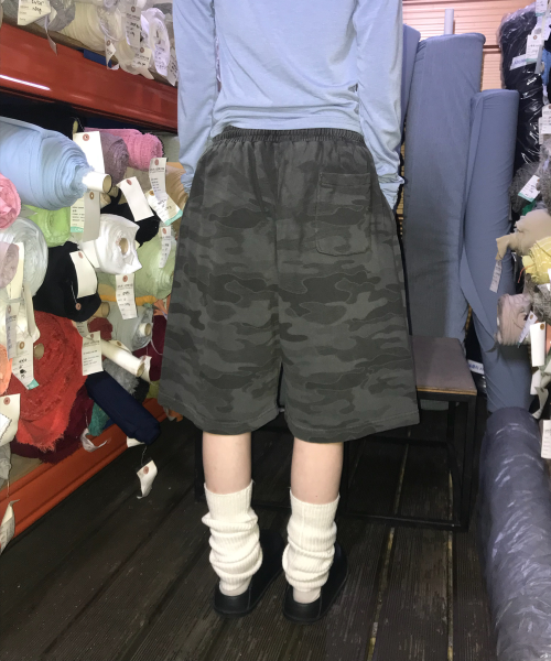 CHALK CAMO BERMUDA PANTS - 2 COLORS CHARCOAL