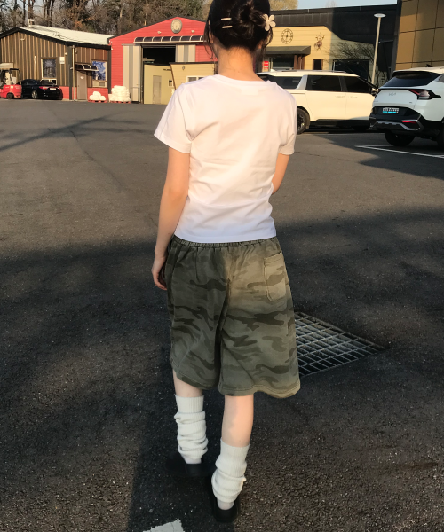 CHALK CAMO BERMUDA PANTS - 2 COLORS KHAKI