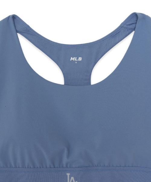 BASIC BAND LOGO POINT CROP TOP LA #KARINA同款! BLUE