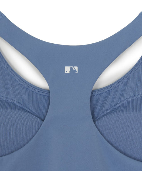 BASIC BAND LOGO POINT CROP TOP LA #KARINA同款! BLUE