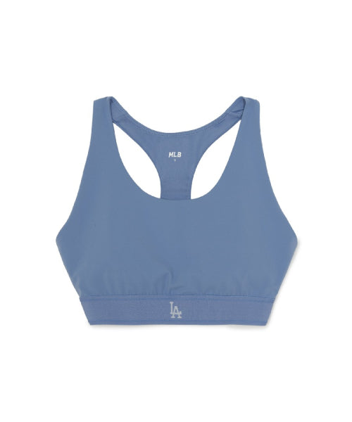 BASIC BAND LOGO POINT CROP TOP LA #KARINA同款! BLUE