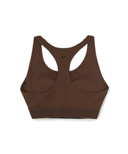 BASIC BAND LOGO POINT CROP TOP BOS #KARINA同款! BROWN