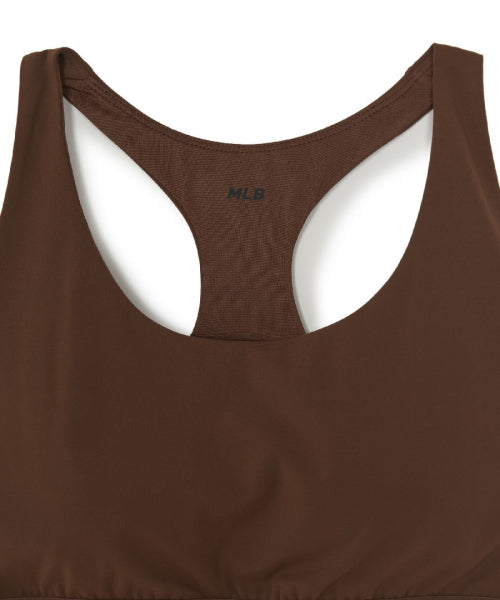 BASIC BAND LOGO POINT CROP TOP BOS #KARINA同款! BROWN