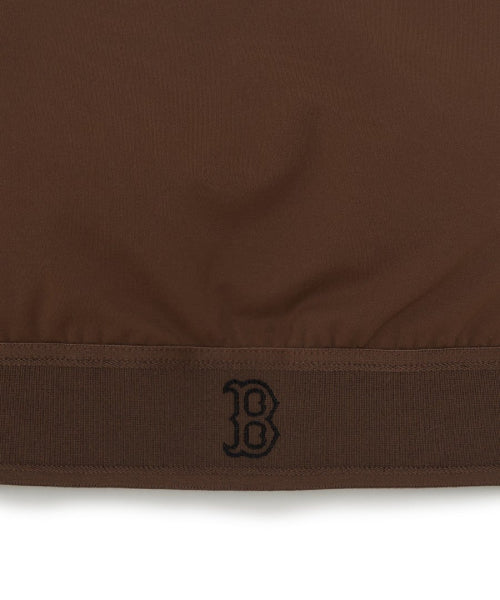 BASIC BAND LOGO POINT CROP TOP BOS #KARINA同款! BROWN