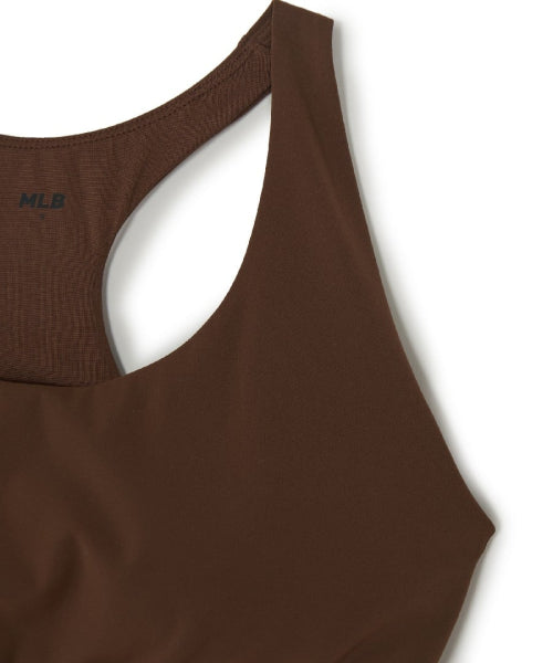 BASIC BAND LOGO POINT CROP TOP BOS #KARINA同款! BROWN