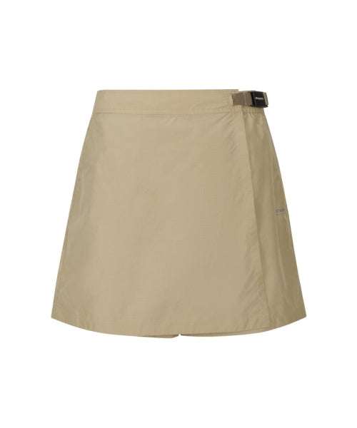 WOMEN LIGHT WOVEN TRAINING SKORT #NINGNING同款！ - 2 COLORS BEIGE