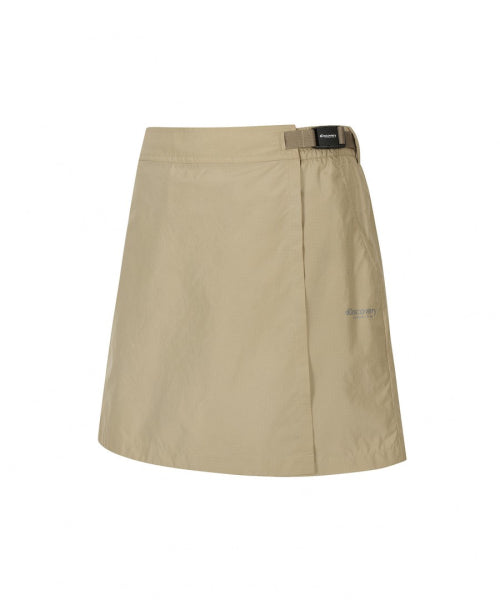 WOMEN LIGHT WOVEN TRAINING SKORT #NINGNING同款！ - 2 COLORS BEIGE