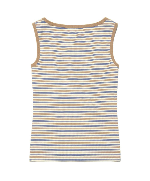ROUND NECK SLEEVELESS BLUE