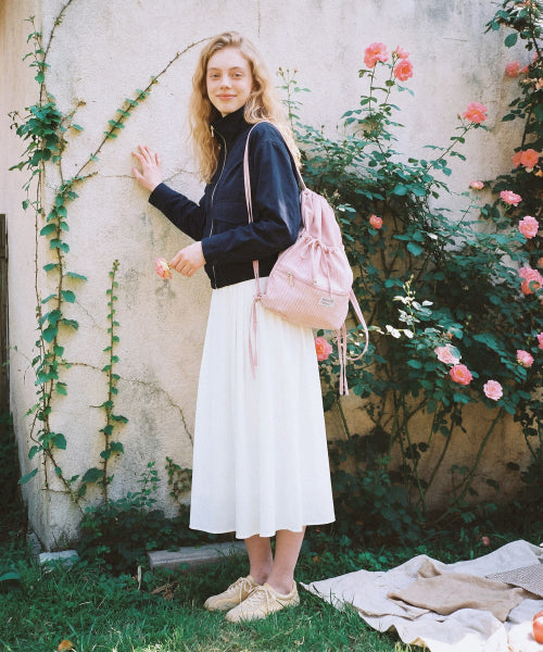 RIBBON GYM SACK - 4 COLORS PINK