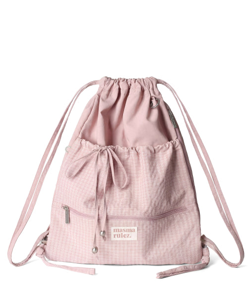 RIBBON GYM SACK - 4 COLORS PINK