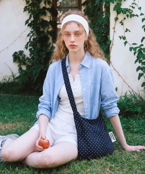 SNACK ECO CROSSBAG - 11 COLORS DOT DENIM
