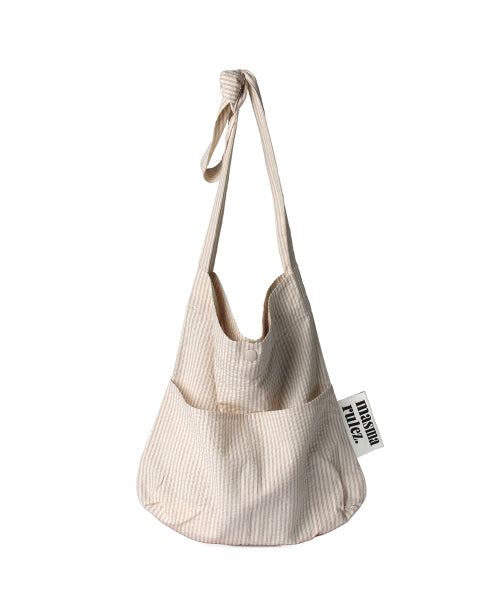 SNACK ECO CROSSBAG - 11 COLORS PENCIL LINE BEIGE