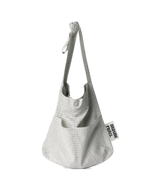 SNACK ECO CROSSBAG - 11 COLORS COZY CHECK IVORY
