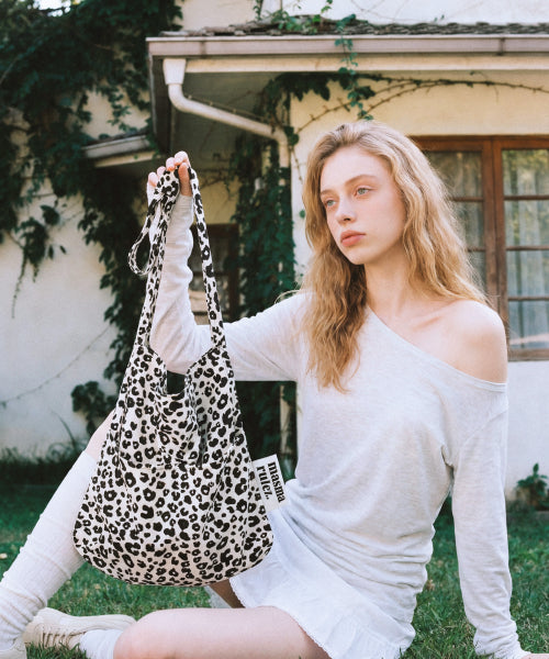 SNACK ECO CROSSBAG - 11 COLORS GRAND LEOPARD IVORY