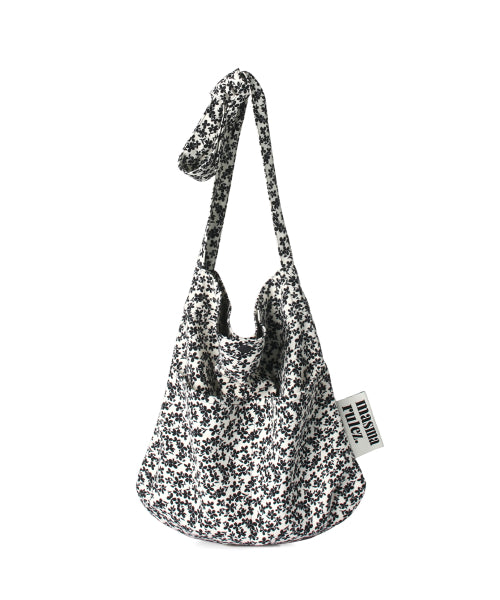 SNACK ECO CROSSBAG - 11 COLORS BLACK FLOWER