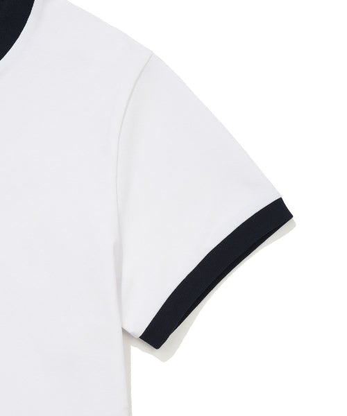 RINGER GRAPHIC CROP SHORT SLEEVE T-SHIRT #GISELLE同款! - 2 COLORS WHITE