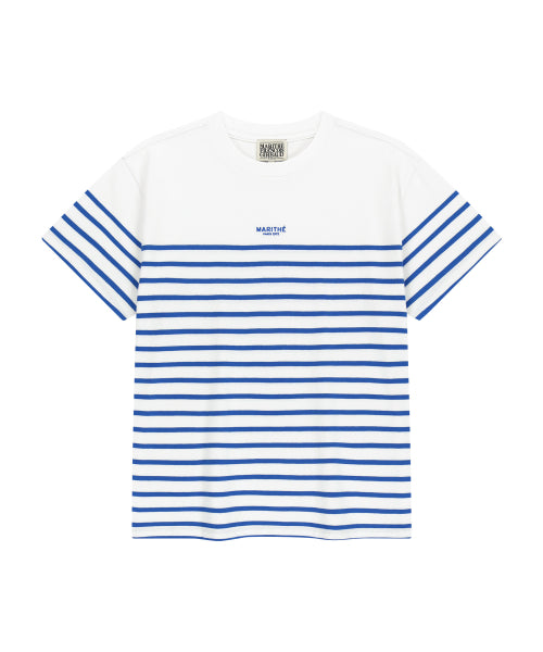 BLOCK STRIPE TEE - 3 COLORS BLUE