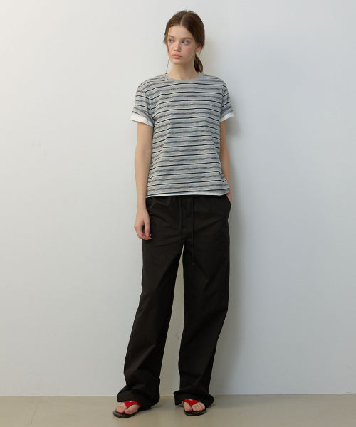 MULTI STRIPE SHORT SLEEVE TEE - 3 COLORS