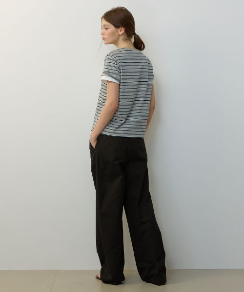 MULTI STRIPE SHORT SLEEVE TEE - 3 COLORS