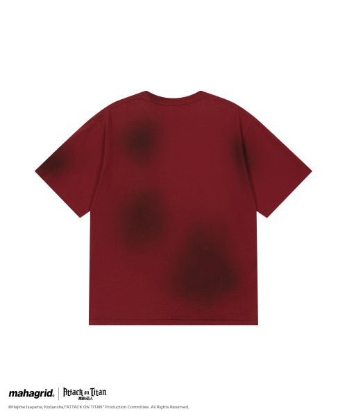 [ATTACK ON TITAN] DIRTY WASHED EREN BERSERK TEE - 2 COLORS