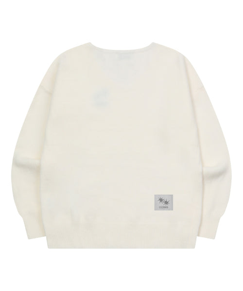 V-NECK KNIT - 2 COLORS BLACK