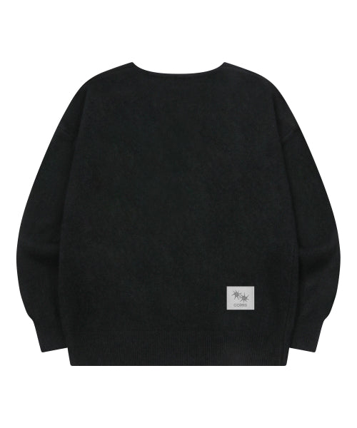 V-NECK KNIT - 2 COLORS BLACK