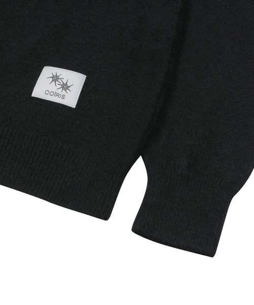 V-NECK KNIT - 2 COLORS BLACK
