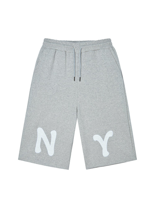 NY APLIQUE CAPRI PANTS GREY - 2 COLORS