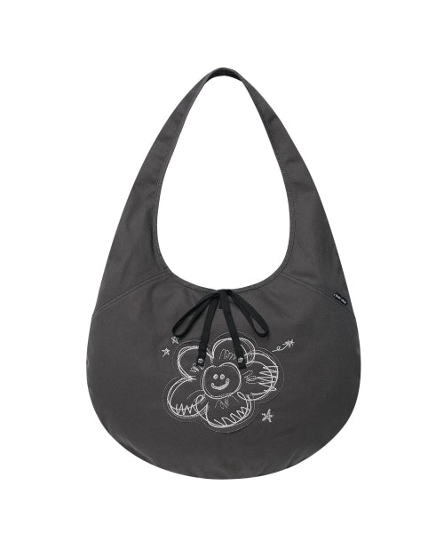 TWILL HOBO BAG #GISELLE同款! CHARCOAL