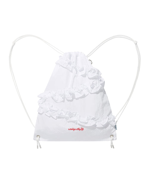 FRILL GYM SACK #GISELLE同款! - 2 COLORS WHITE