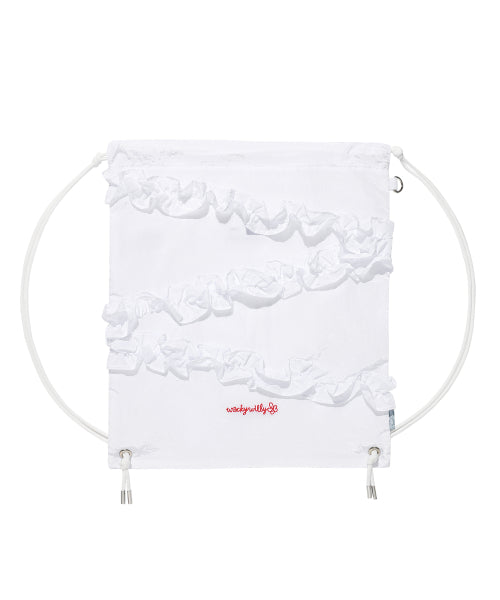 FRILL GYM SACK #GISELLE同款! - 2 COLORS WHITE