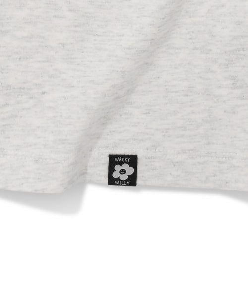 HEART RUFFLE SHORT SLEEVE T-SHIRT #GISELLE同款! - 2 COLORS LIGHT GREY