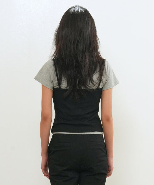 EYELET SLEEVELESS - 3 COLORS BLACK