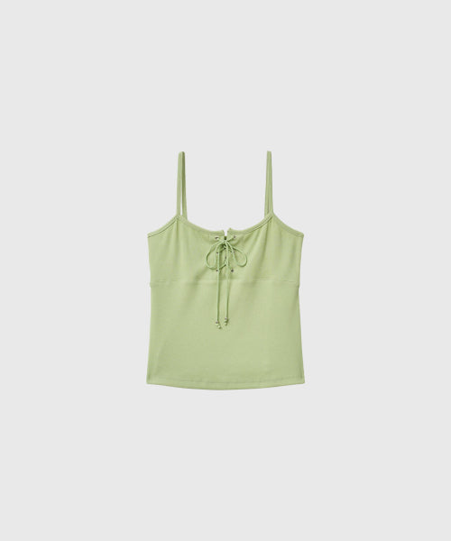 EYELET SLEEVELESS - 3 COLORS GREEN