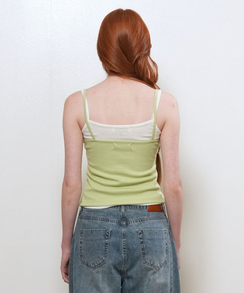 EYELET SLEEVELESS - 3 COLORS GREEN