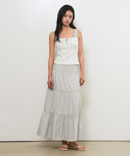 EYELET SLEEVELESS - 3 COLORS WHITE