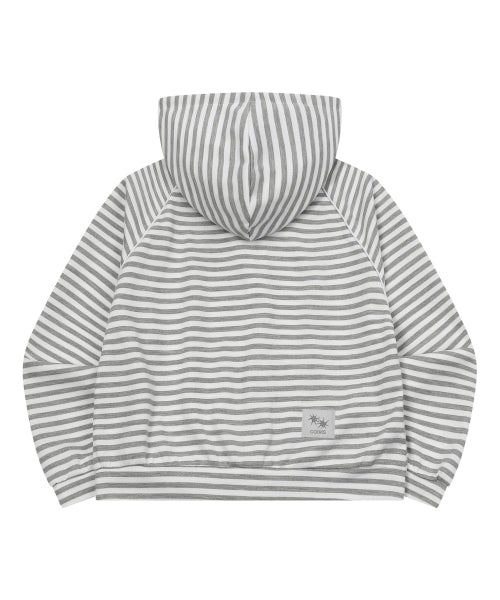 STRIPE HOODIE GREY