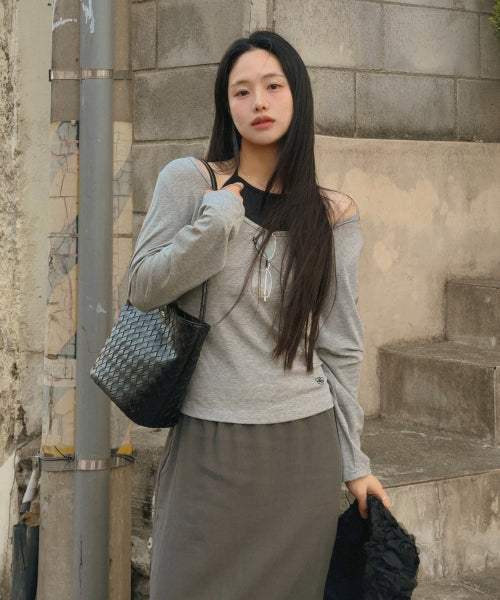 AREN WEAVING SHOULDER BAG - 5 COLORS WHITE