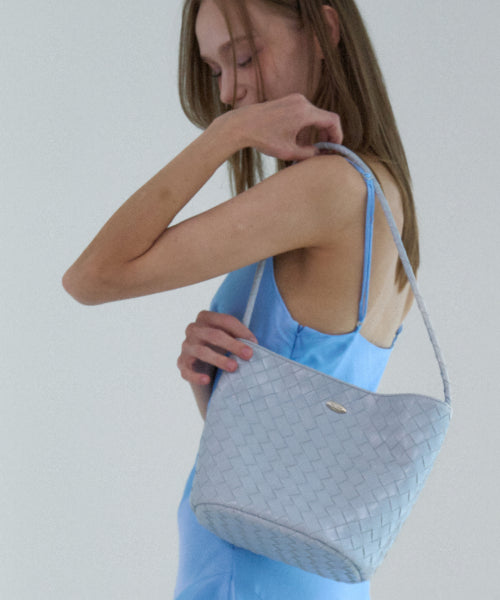 AREN WEAVING SHOULDER BAG - 5 COLORS WHITE
