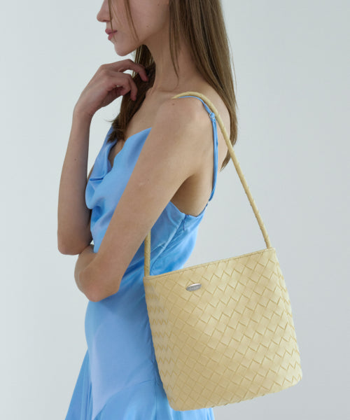 AREN WEAVING SHOULDER BAG - 5 COLORS WHITE